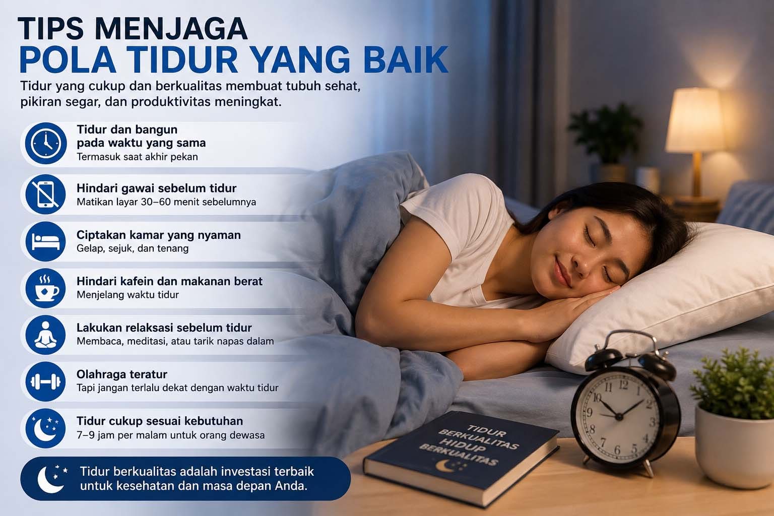 Menjaga Kualitas Tidur: Tips agar Tubuh Segar Saat Bangun